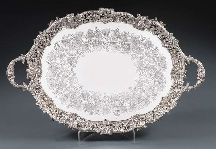 A Fine Victorian Footed Tray